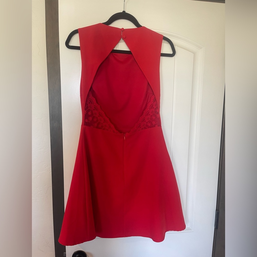 Lulus Skater Red Dress size M